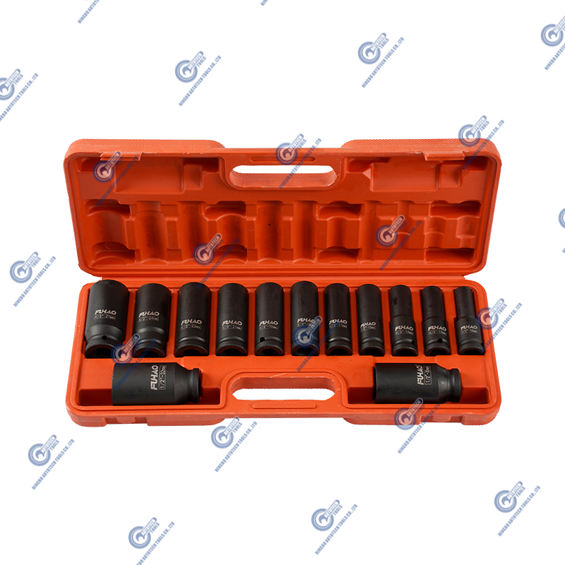 13 stykker 1/2 tommers Dyp Impact Socket sett